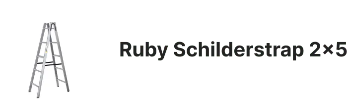 Ruby Schilderstrap 2x5